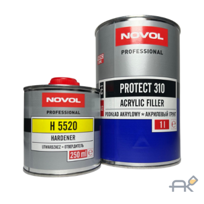 Грунт NOVOL PROTECT 310 HS 4+1 серый 1л (без отвердителя)